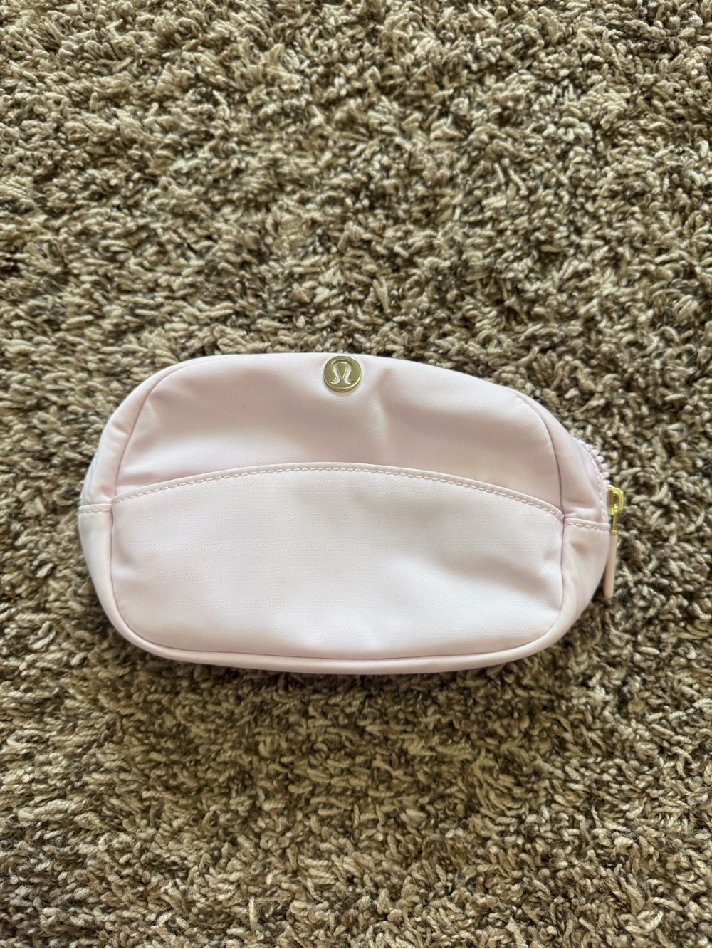 lululemon athletica Pale Pink Cosmetic Pouch with Front Pocket